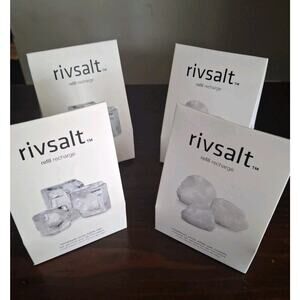 Rivsalt™ 100% 4 Pure Himalayan halite & Sea Salt REFILL Set 3 Rock RS06/RS04